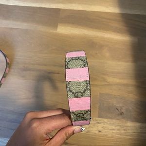 CCUTE gucci headband with pink stripes, NEVER WORN!!